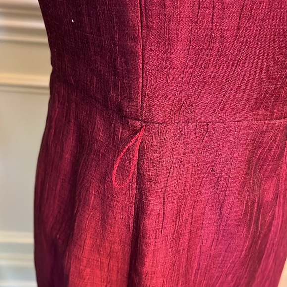 LOFT | Magenta Strapless Dress - Picture 7 of 8